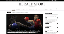 Desktop Screenshot of heraldsport.com